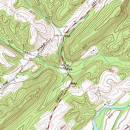 Topographic Map of Union School, PA