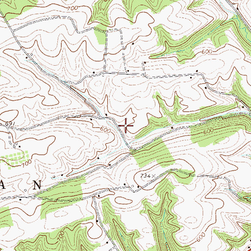 Topographic Map of Arnold School, PA