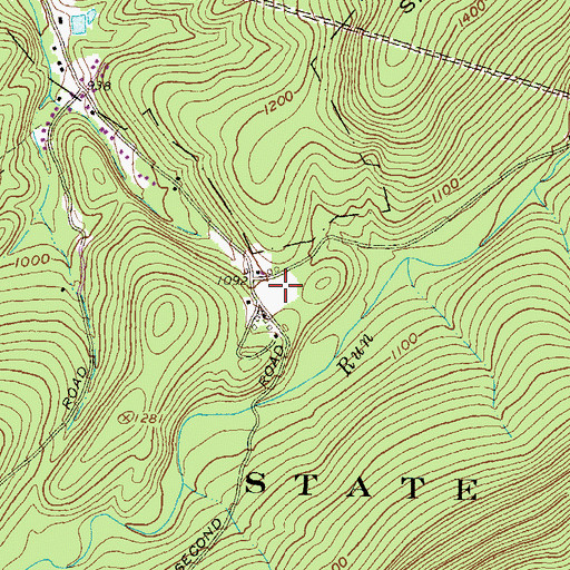 Topographic Map of CCC Camp (historical), PA