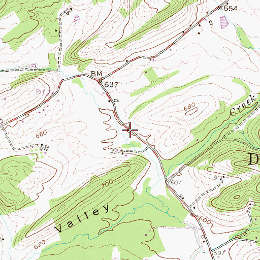 Topographic Map of Sigler School, PA