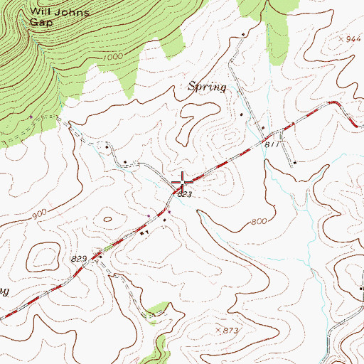 Topographic Map of McNitt School (historical), PA