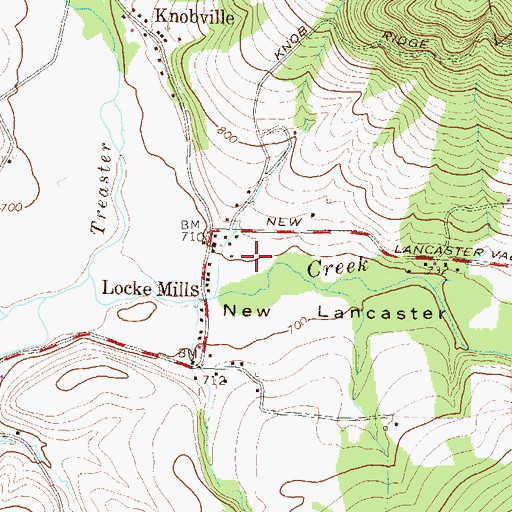Topographic Map of Honey, PA
