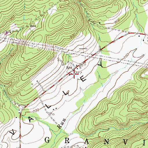 Topographic Map of McKee School, PA
