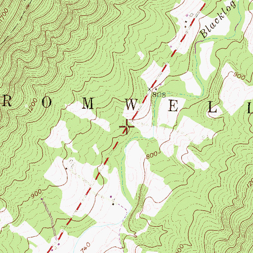 Topographic Map of Fair Oak School, PA