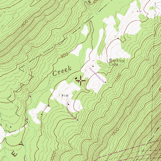 Topographic Map of Little Rock School, PA