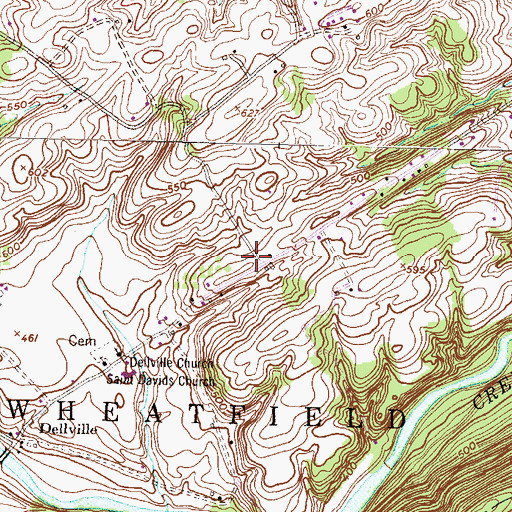 Topographic Map of Fio Forge School (historical), PA