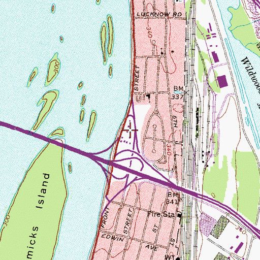 Topographic Map of Coxtown (historical), PA