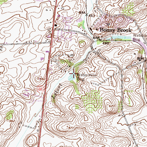 Topographic Map of Letort Spring, PA