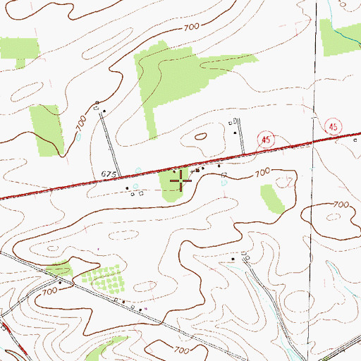 Topographic Map of Rock Oak Park (historical), PA