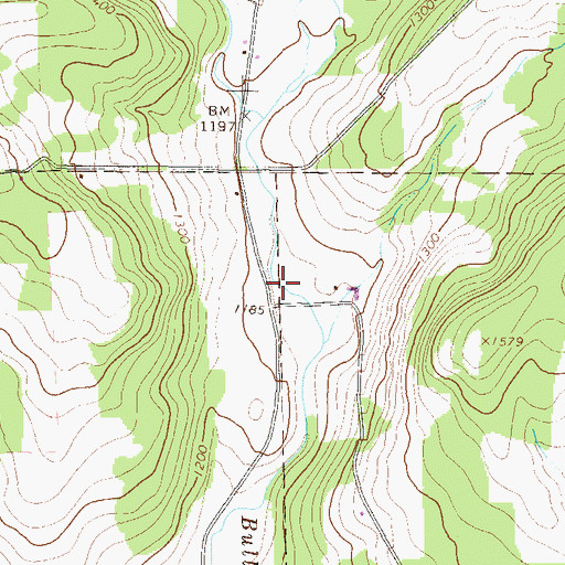Topographic Map of Randolph School (historical), PA