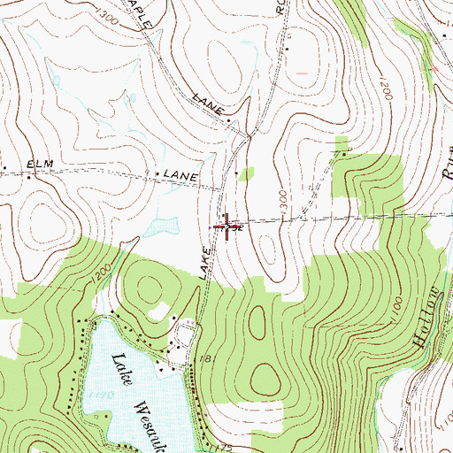 Topographic Map of Pond Hill School (historical), PA
