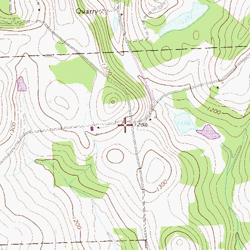 Topographic Map of Cebu School (historical), PA