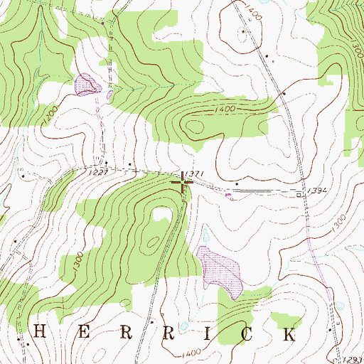 Topographic Map of London School (historical), PA