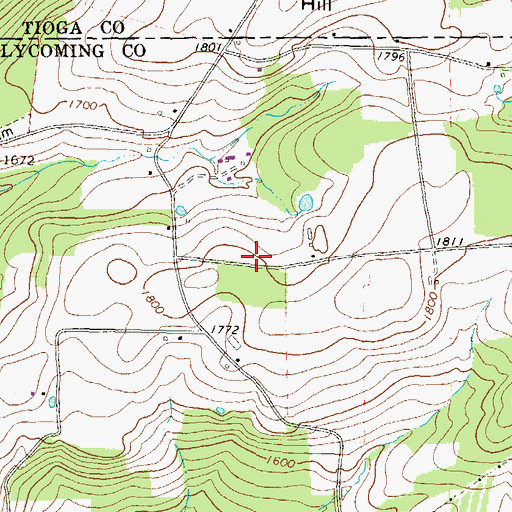 Topographic Map of Independence School (historical), PA
