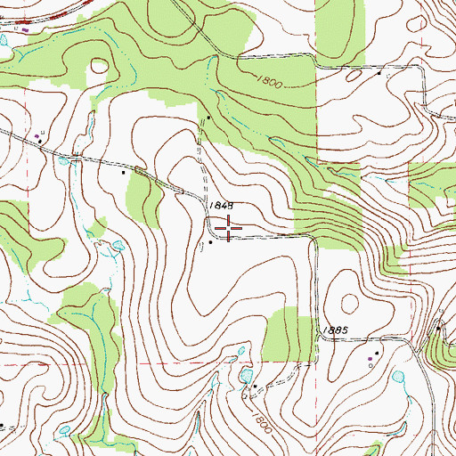 Topographic Map of Kings School (historical), PA