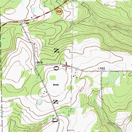 Topographic Map of Skelly School (historical), PA