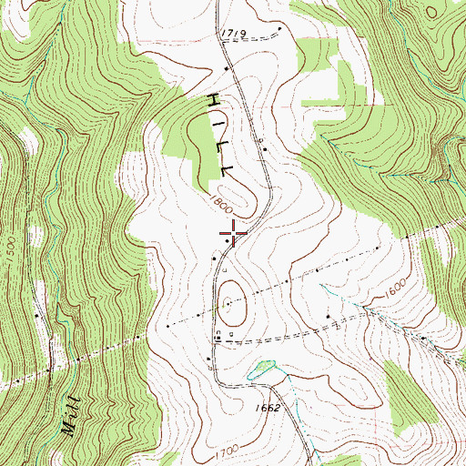 Topographic Map of Joe Hill School, PA