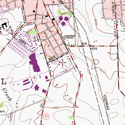 Topographic Map of Hauckville, PA