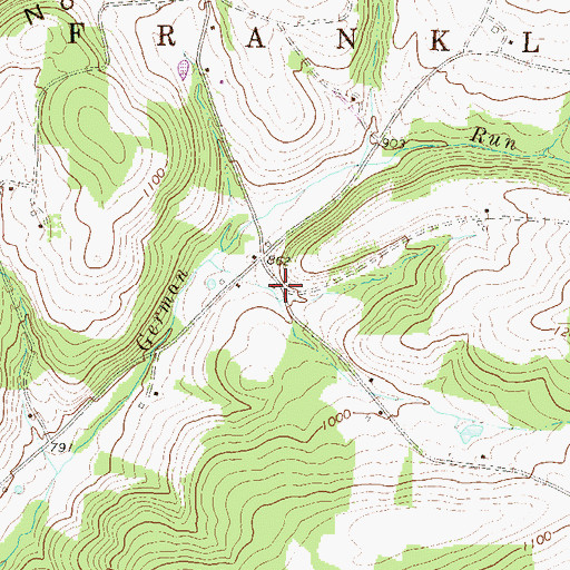 Topographic Map of Star School, PA