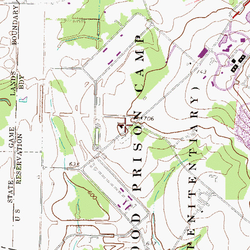 Topographic Map of Stone Church, PA