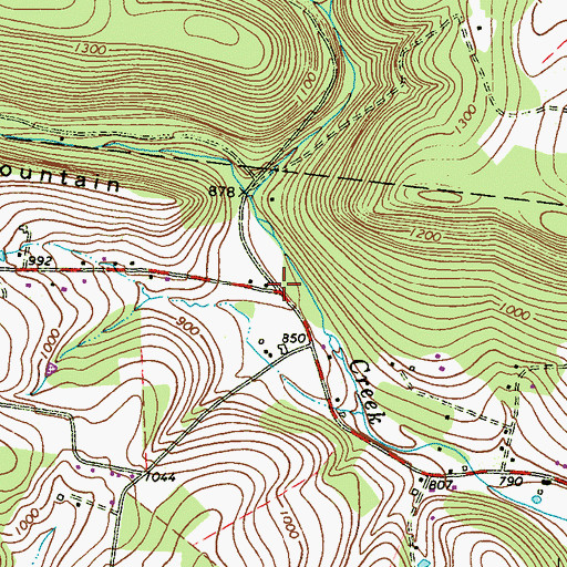 Topographic Map of North Eldred, PA