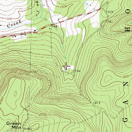 Topographic Map of Lycoming Club, PA