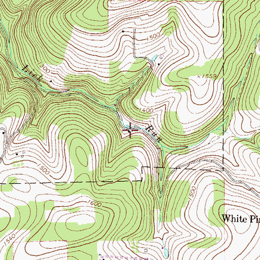 Topographic Map of Snow School, PA