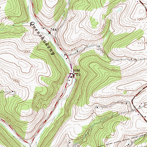 Topographic Map of Steam Mill School, PA