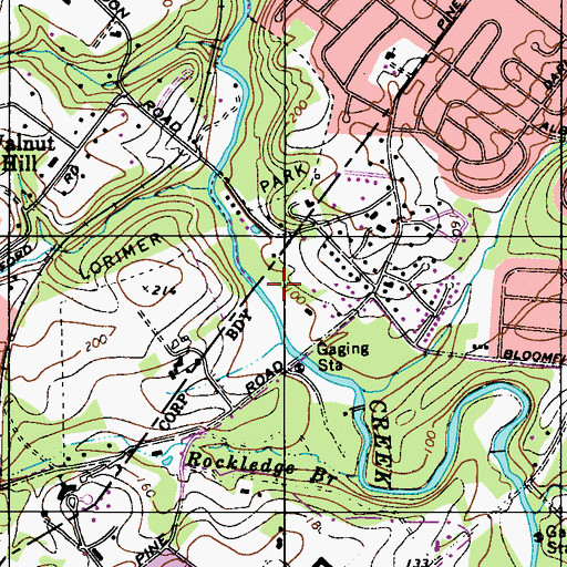 Topographic Map of Harpers, PA