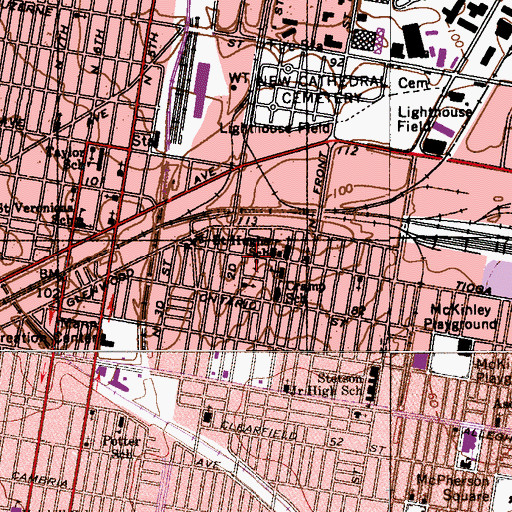 Topographic Map of Chopersville, PA