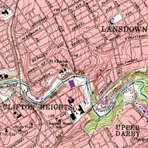 Topographic Map of Kellyville, PA