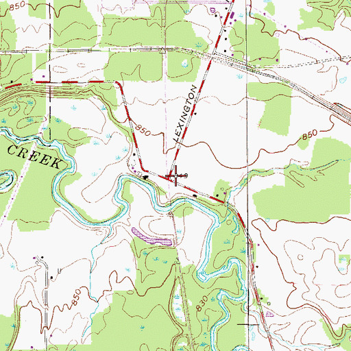 Topographic Map of Bowmans Corners, PA