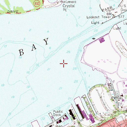 Topographic Map of Harbor Basin, PA
