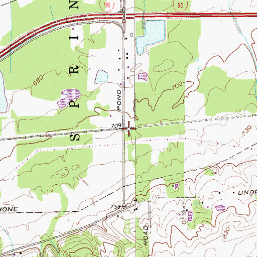 Topographic Map of Hewitt, PA