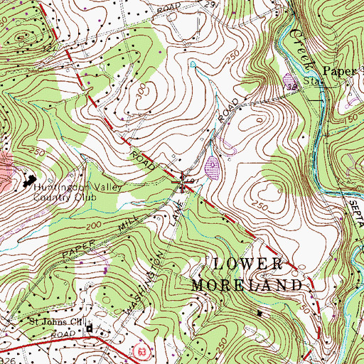 Topographic Map of Terwood, PA