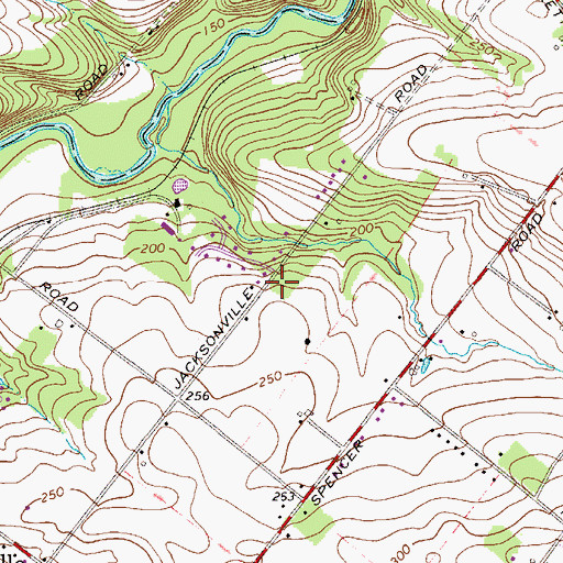 Topographic Map of Grenoble, PA