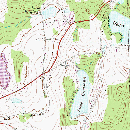 Topographic Map of Gardner School, PA