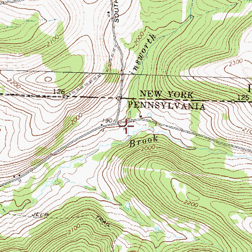 Topographic Map of United States School, PA
