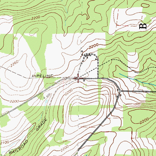 Topographic Map of Bingham Station (historical), PA