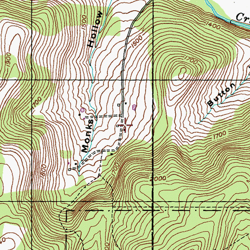 Topographic Map of Christian Hill, PA