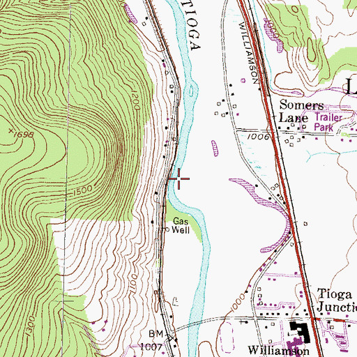 Topographic Map of Rising, PA