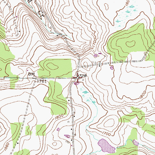 Topographic Map of Waterloo, PA