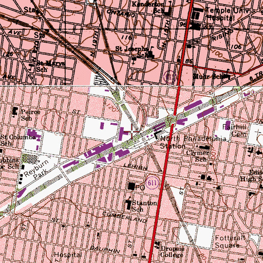Topographic Map of Germantown Junction, PA