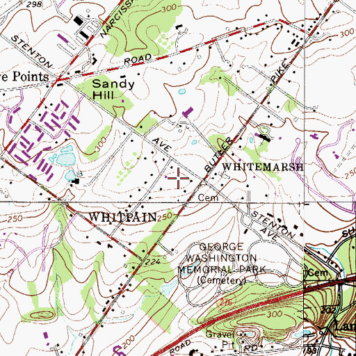 Topographic Map of Narcissa, PA