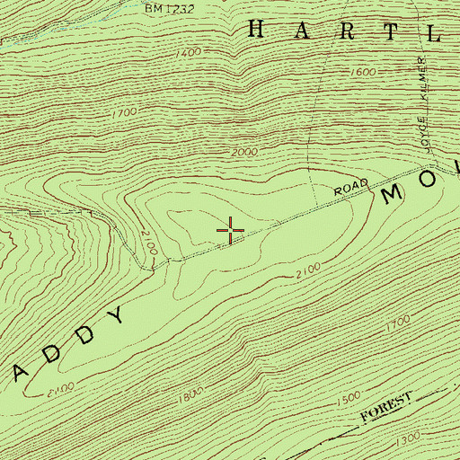 Topographic Map of Joyce Kilmer Monument, PA