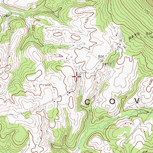 Topographic Map of Union School (historical), PA