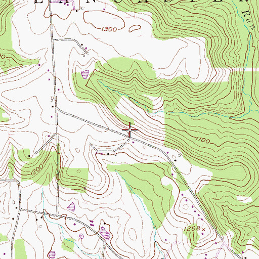 Topographic Map of Schiever School, PA