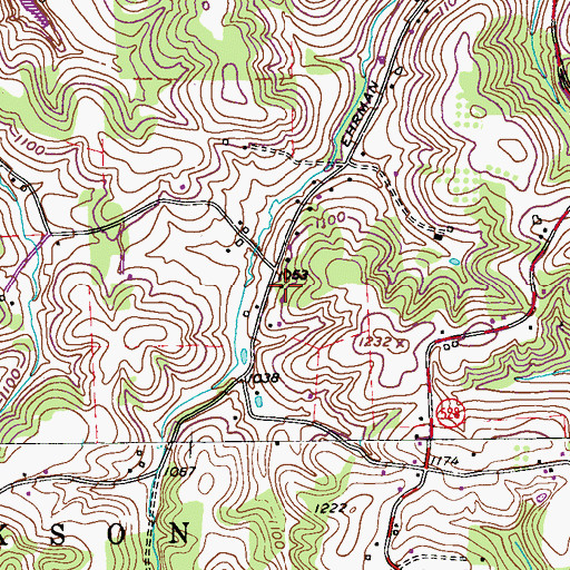 Topographic Map of Wilson School, PA