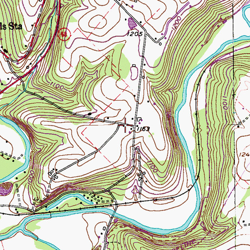 Topographic Map of Spithaler School, PA
