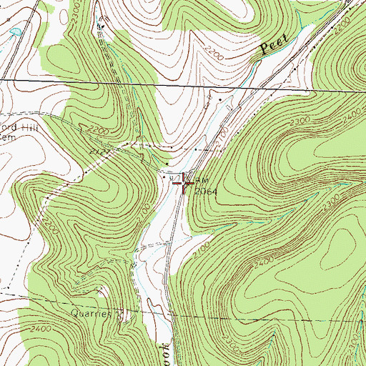 Topographic Map of Judd School, PA